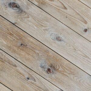 Close-up of a light oak laminate flooring plank