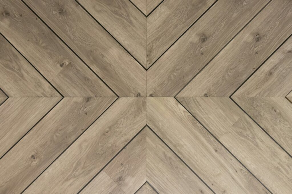 Natural oak woodgrain flooring